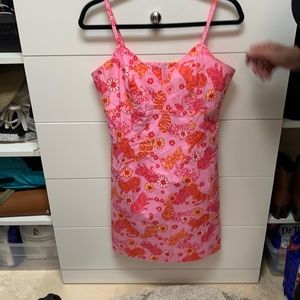 Lilly Pulitzer mini dress  100 cotton and fully lined  size 10